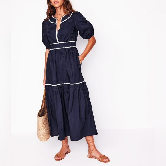 Boden Dresses & Skirts - Boden Rhea Embroidered Midi Dress